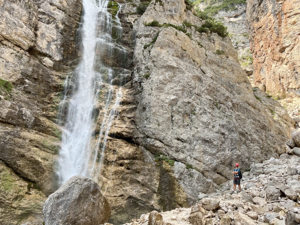 Il sentiero dei canyons e delle cascate di Fanes Via Ferrata Giovanni Barbara e Lucio Dalaiti